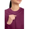 image:imageCherokee Zip Front Scrub Jackets for Women 3 Pockets 2Way Stretch Soft BreathableBrushed Twill  4315Wine