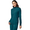 image:imageCherokee iFlex Scrub Jacket for Women 2 Pocket Zip FrontCaribbean Blue
