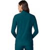 image:imageCherokee iFlex Scrub Jacket for Women 2 Pocket Zip FrontCaribbean Blue
