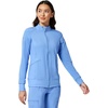 image:imageCherokee iFlex Scrub Jacket for Women 2 Pocket Zip FrontCiel Blue