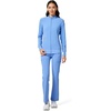 image:imageCherokee iFlex Scrub Jacket for Women 2 Pocket Zip FrontCiel Blue
