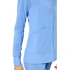image:imageCherokee iFlex Scrub Jacket for Women 2 Pocket Zip FrontCiel Blue