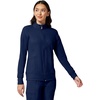 image:imageCherokee iFlex Scrub Jacket for Women 2 Pocket Zip FrontNavy