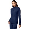 image:imageCherokee iFlex Scrub Jacket for Women 2 Pocket Zip FrontNavy