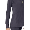 image:imageCherokee iFlex Scrub Jacket for Women 2 Pocket Zip FrontPewter