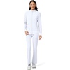 image:imageCherokee iFlex Scrub Jacket for Women 2 Pocket Zip FrontWhite