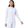 image:imageCherokee iFlex Scrub Jacket for Women 2 Pocket Zip FrontWhite