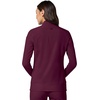 image:imageCherokee iFlex Scrub Jacket for Women 2 Pocket Zip FrontWine