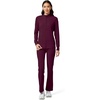 image:imageCherokee iFlex Scrub Jacket for Women 2 Pocket Zip FrontWine