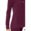 image:imageCherokee iFlex Scrub Jacket for Women 2 Pocket Zip FrontWine