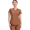 image:imageCherokee Scrub Top Women VNeck Classic Fit 2 Pocket Form Medical ScrubsCaffe Mocha