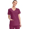 image:imageCherokee WW Core Stretch Scrub Tops Women VNeck 3 PocketsWine