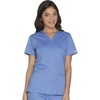 image:imageCherokee WW Core Stretch Womens Scrubs Top VNeck 2 Way Medical Scrub TopBlue