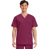 image:imageCherokee WW Professionals Mens VNeck Scrub Top 4 Pockets Medical ShirtWine