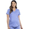 image:imageCherokee WW Revolution Mock Wrap Maternity Scrub Top 2Way StretchCiel