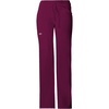 image:imageCherokee Women Scrubs Pants Low Rise Flare Leg Bottoms Adjustable Drawstring with 6 Pockets  24001Wine