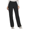 image:imageCherokee Womens Mid Rise Straight Leg Pullon PantBlack
