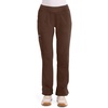 image:imageCherokee Womens Mid Rise Straight Leg Pullon PantEspresso