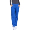 image:imageCherokee Womens Scrub Pants Mid Rise Straight Leg Pullon Cargo Pant with 6 Pockets amp 2Way Stretch Fabric  WW170Royal