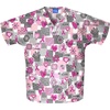 image:imageCherokee Workwear Originals Womens Eggplant VNeck Short Sleeve Scrub Top  LargeWords of Love