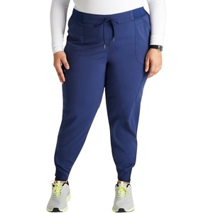 image:imageCherokee Atmos Mid Rise Scrub Pants for Women PullOn Jogger 4 PocketsNavy