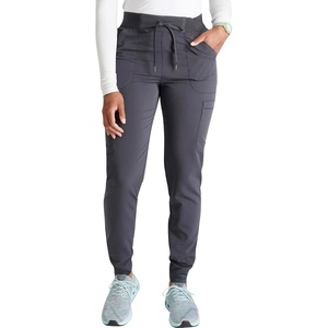 image:imageCherokee Atmos Mid Rise Scrub Pants for Women PullOn Jogger 4 PocketsPewter
