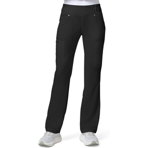 image:imageCherokee Iflex Scrubs for Women Straight Leg Scrub Pants with 6 PocketsBlack