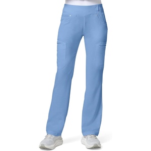 image:imageCherokee Iflex Scrubs for Women Straight Leg Scrub Pants with 6 PocketsCiel Blue