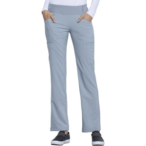 image:imageCherokee Iflex Scrubs for Women Straight Leg Scrub Pants with 6 PocketsGrey