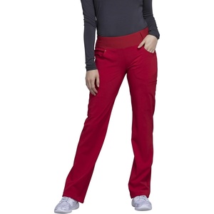 image:imageCherokee Iflex Scrubs for Women Straight Leg Scrub Pants with 6 PocketsRed
