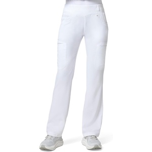 image:imageCherokee Iflex Scrubs for Women Straight Leg Scrub Pants with 6 PocketsWhite
