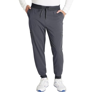 image:imageCherokee Mens Mid Rise Jogger Scrub Pants with 5 Pockets and Elastic Waistband CK132APewter