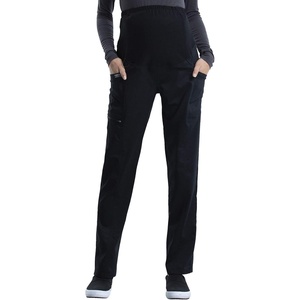 image:imageCherokee Revolution Maternity Scrub Pants for Women Straight Leg BottomsBlack