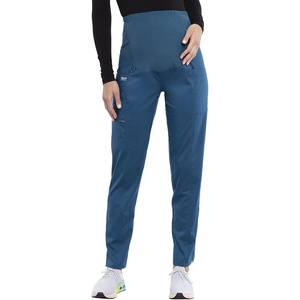 image:imageCherokee Revolution Maternity Scrub Pants for Women Straight Leg BottomsCaribbean Blue