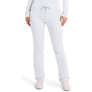 image:imageCherokee Revolution Scrub Pants for Men Tapered Leg Drawstring StretchWhite