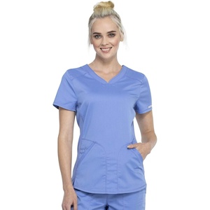 image:imageCherokee Revolution Scrub Top for Women VNeck 2 Pockets Classic FitCiel