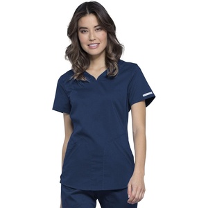 image:imageCherokee Revolution Scrub Top for Women VNeck 2 Pockets Classic FitNavy