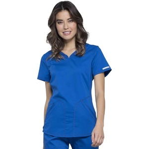 image:imageCherokee Revolution Scrub Top for Women VNeck 2 Pockets Classic FitRoyal