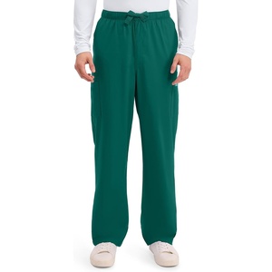 image:imageCherokee Scrub Pants for Men Cargo Nursing Bottom with Zip Fly 7 Pockets Elastic Waist amp 2Way Stretch Fabric  4243Hunter Green
