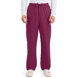 image:imageCherokee Scrub Pants for Men Cargo Nursing Bottom with Zip Fly 7 Pockets Elastic Waist amp 2Way Stretch Fabric  4243Wine