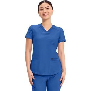 image:imageCherokee Scrub Top Women VNeck Classic Fit 2 Pocket Form Medical ScrubsRoyal