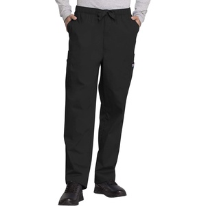 image:imageCherokee Scrub for Men Fly Front Cargo Pant with 7 Pocket Durable Fade Resistant Fabric  4000Black