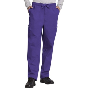 image:imageCherokee Scrub for Men Fly Front Cargo Pant with 7 Pocket Durable Fade Resistant Fabric  4000Grape