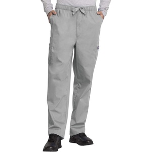 image:imageCherokee Scrub for Men Fly Front Cargo Pant with 7 Pocket Durable Fade Resistant Fabric  4000Grey