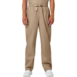 image:imageCherokee Scrub for Men Fly Front Cargo Pant with 7 Pocket Durable Fade Resistant Fabric  4000Khaki