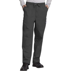 image:imageCherokee Scrub for Men Fly Front Cargo Pant with 7 Pocket Durable Fade Resistant Fabric  4000Pewter