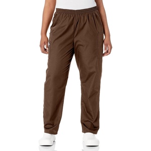 image:imageCherokee Scrubs for Women Cargo Pant Natural Rise Tapered PullOn Bottom with 4 Pockets  Fade Resistant Fabric  4200Chocolate