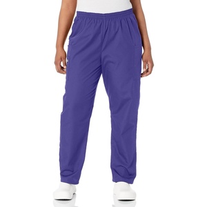 image:imageCherokee Scrubs for Women Cargo Pant Natural Rise Tapered PullOn Bottom with 4 Pockets  Fade Resistant Fabric  4200Grape