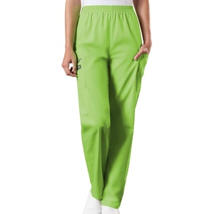 image:imageCherokee Scrubs for Women Cargo Pant Natural Rise Tapered PullOn Bottom with 4 Pockets  Fade Resistant Fabric  4200Lime Green