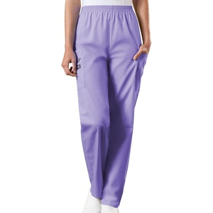 image:imageCherokee Scrubs for Women Cargo Pant Natural Rise Tapered PullOn Bottom with 4 Pockets  Fade Resistant Fabric  4200Orchid